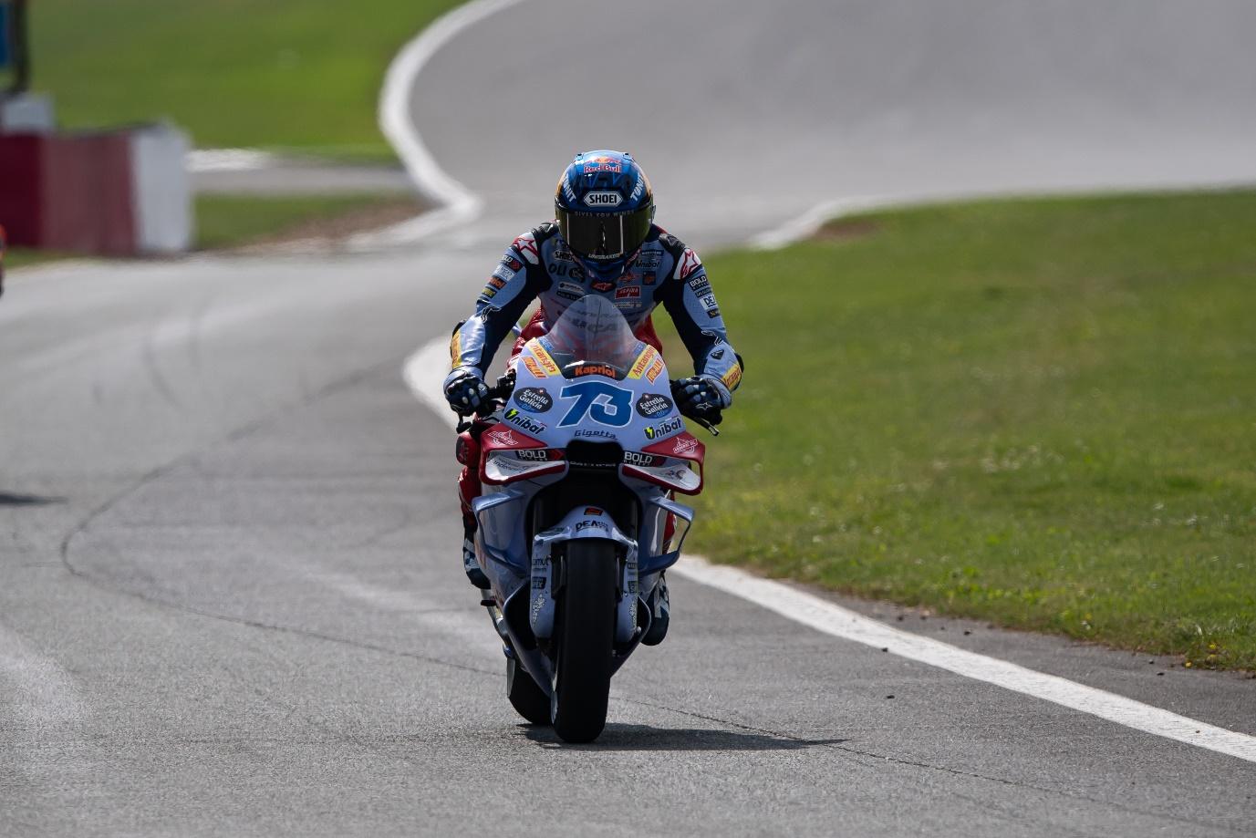 Alex Marquez saat tampil di Silverstone 2